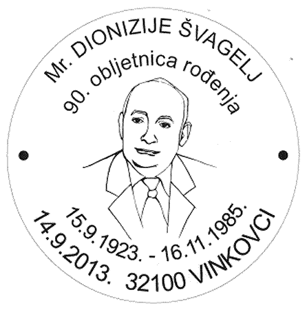 Mr. DIONIZIJE ŠVAGELJ, 90. obljetnica rođenja